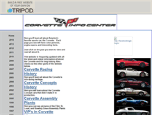 Tablet Screenshot of corvette-info-center.com